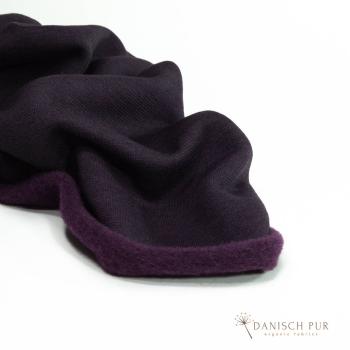 Preview: Bio WollWendefleece - Aubergine